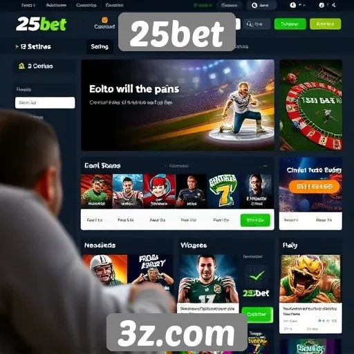 Experiência do usuário no site 25bet